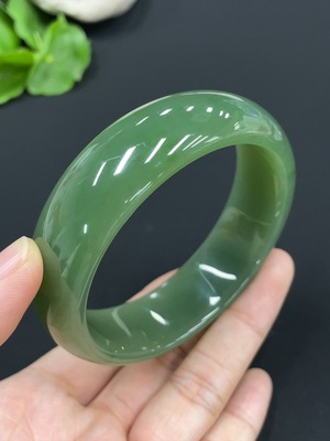 H26998125 Hetian Jade Round Bracelet Size 58.3 Total Weight Approx. 69.2g