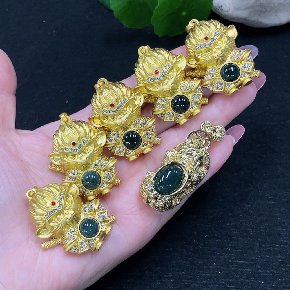 F32810275 Jadeite Pendants Sell as a Lot (Non-Gold Inlaid)