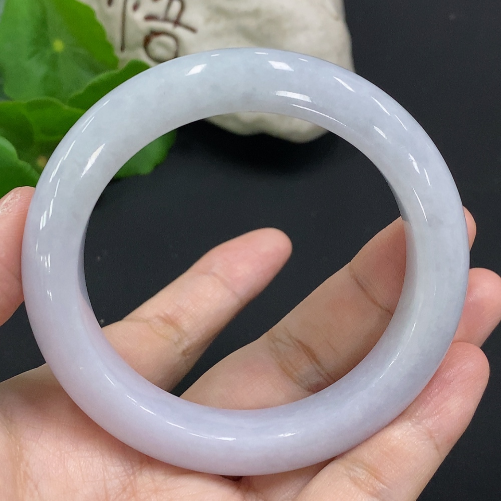 F34051757 Jadeite Round Bangle Size 56.4 Total Weight Approx. 67.5g