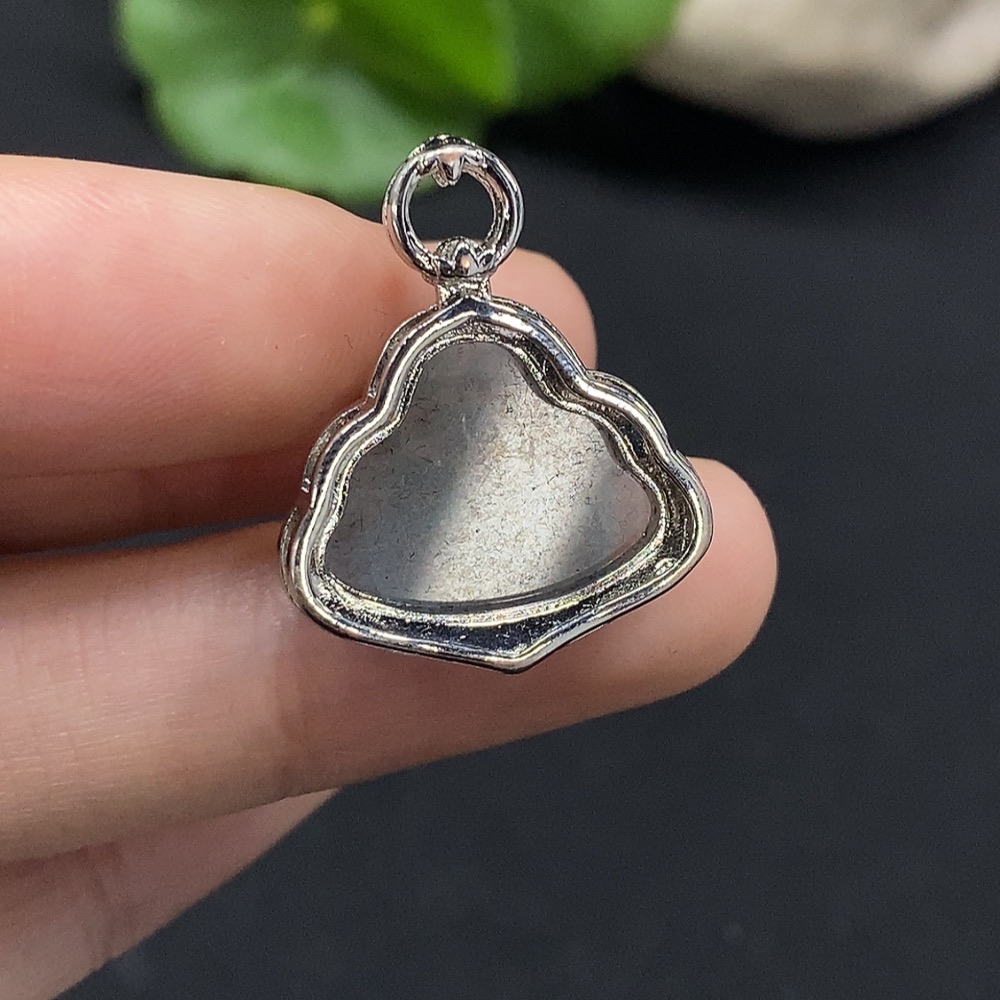 F35114832 Jadeite Buddha Pendant Mounted Without Gold Total Weight About 3.72g