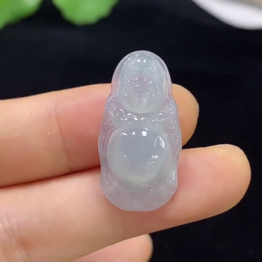 F33860698 Jadeite Buddha Pendant Total Weight Approx. 3.08g