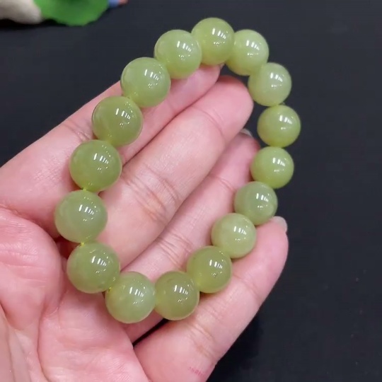 H36268089 Hetian Jade Bracelet, Approx. 11.8mm, Total Weight Approx. 42.4g
