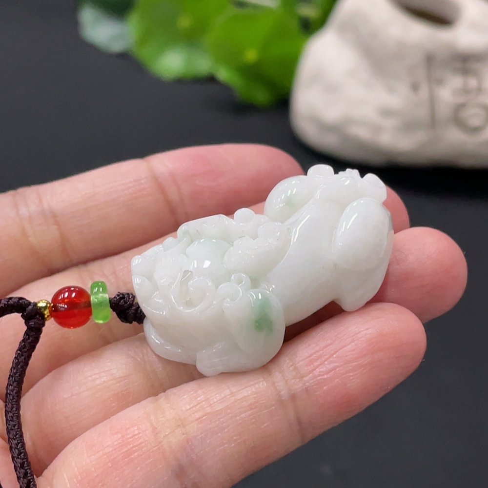 F32754567 Jadeite Pixiu Pendant Total Weight Approx.22g
