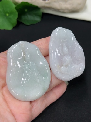 F41942266 翡翠挂件一手走