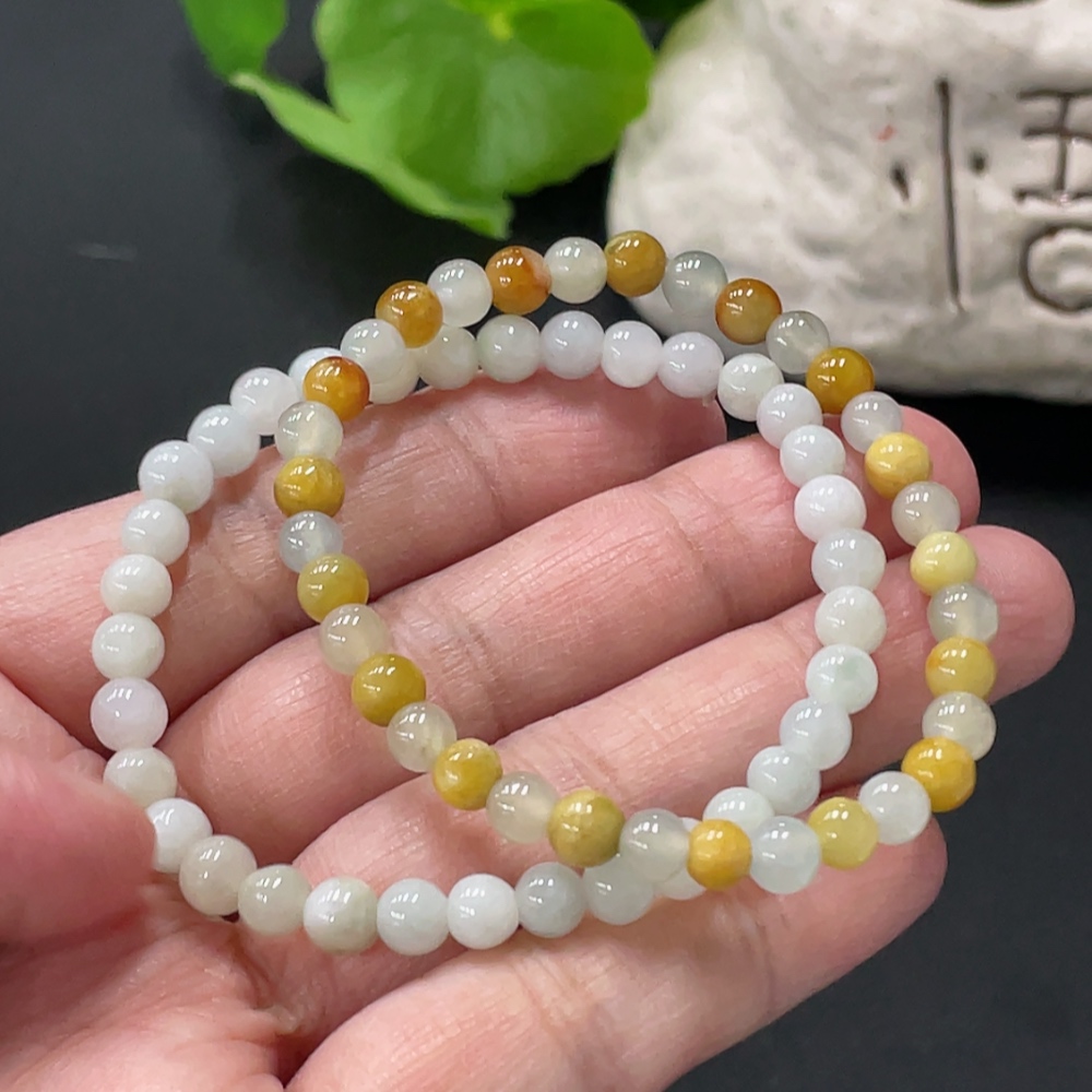 F35081292 Jadeite Beads Approx. 5.4mm