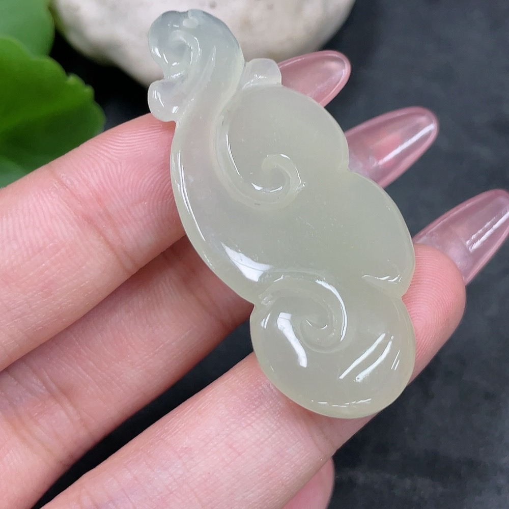 H33945008 Hetian Jade Pendant Ruyi Total Weight: Approx. 8.2g