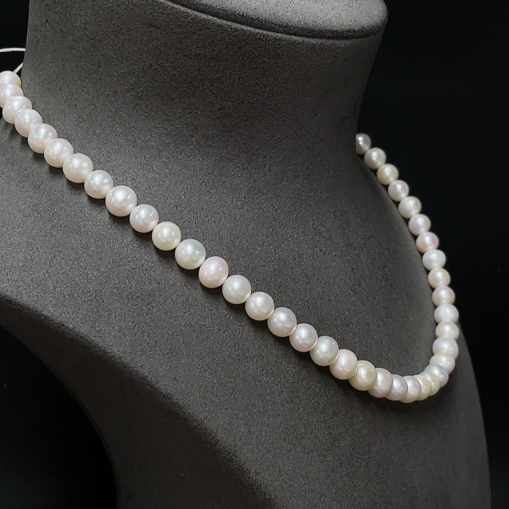 C29369047 Pearl bead chain, total weight approx. 35.43g, size approx. 7.4mm