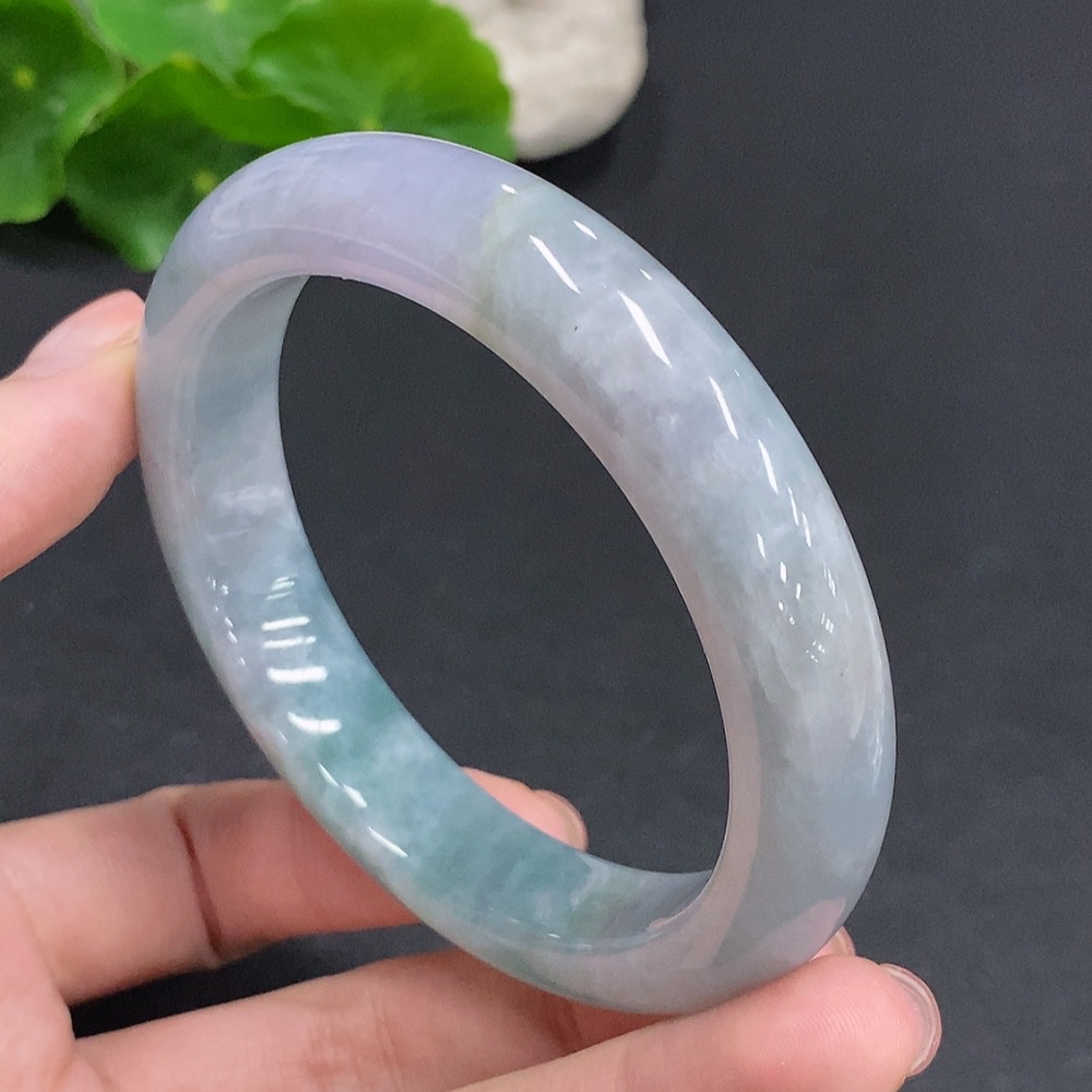 F35107526 Jadeite Round Bracelet Total Weight Approx. 70g Size 59