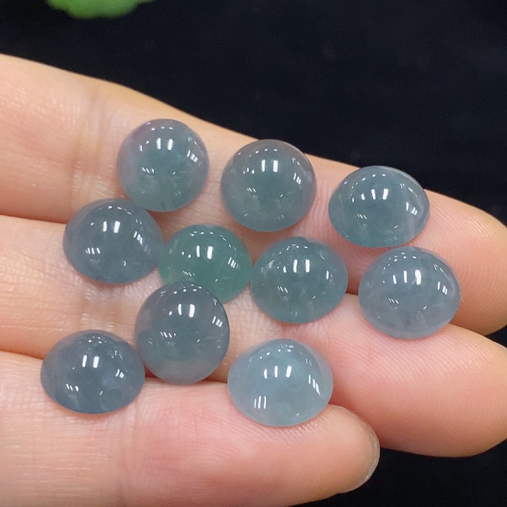 F30502445 Jadeite Cabochon Mountings Sell as a Lot 10 Pcs