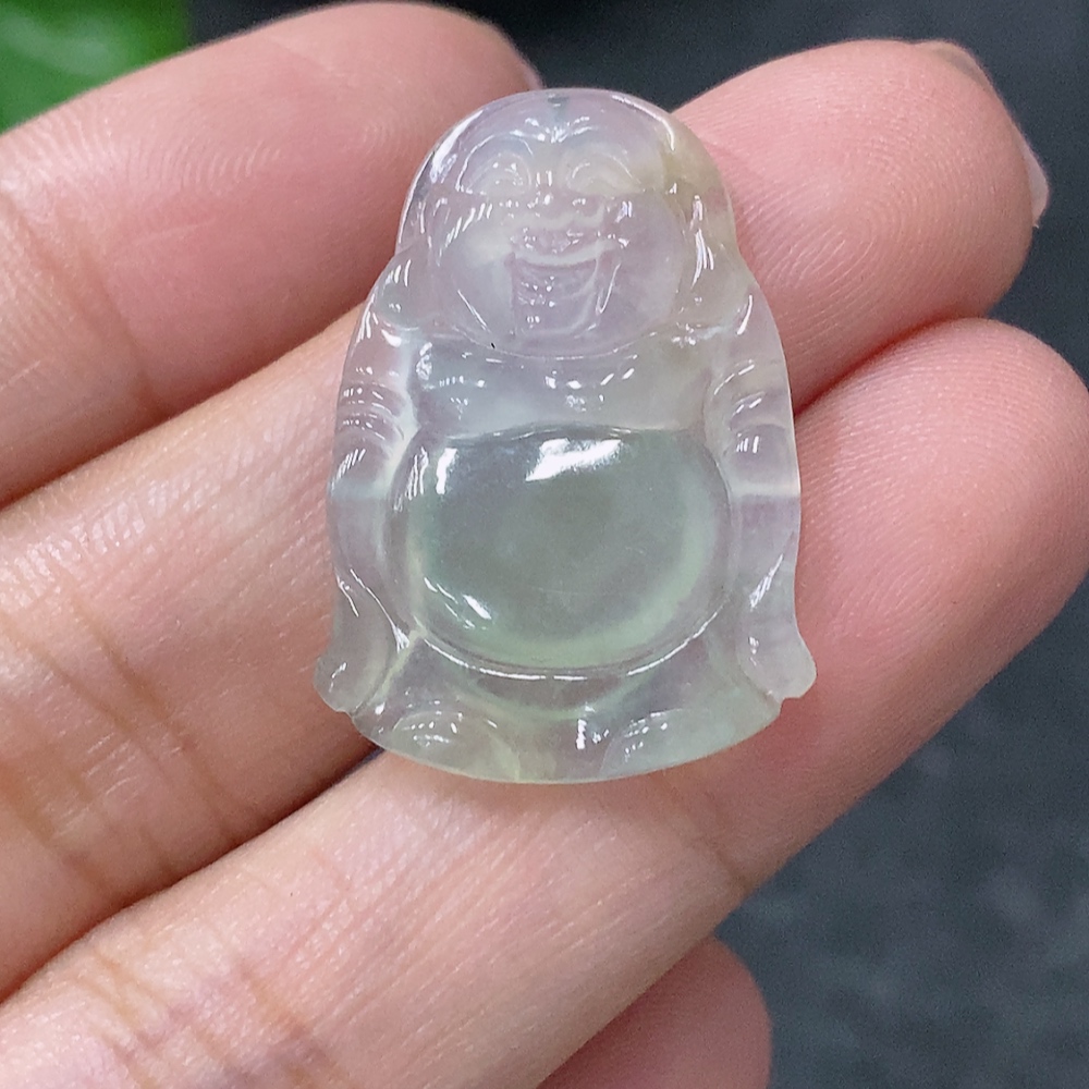 F34955021 Jadeite Pendant Buddha, Total Weight Approx. 2.43g