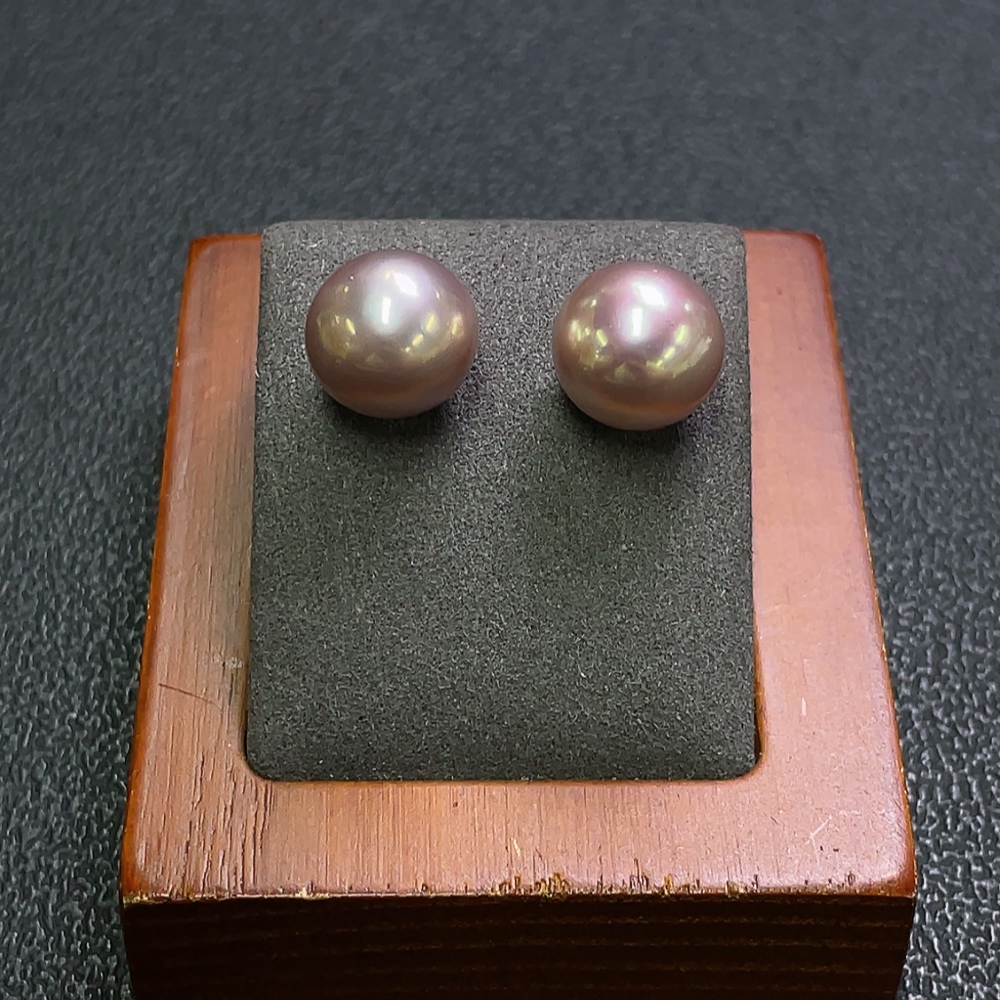 C28222921 Pearl Earrings 18K Gold Setting Total Weight Approx. 5.15g Size 11.9mm