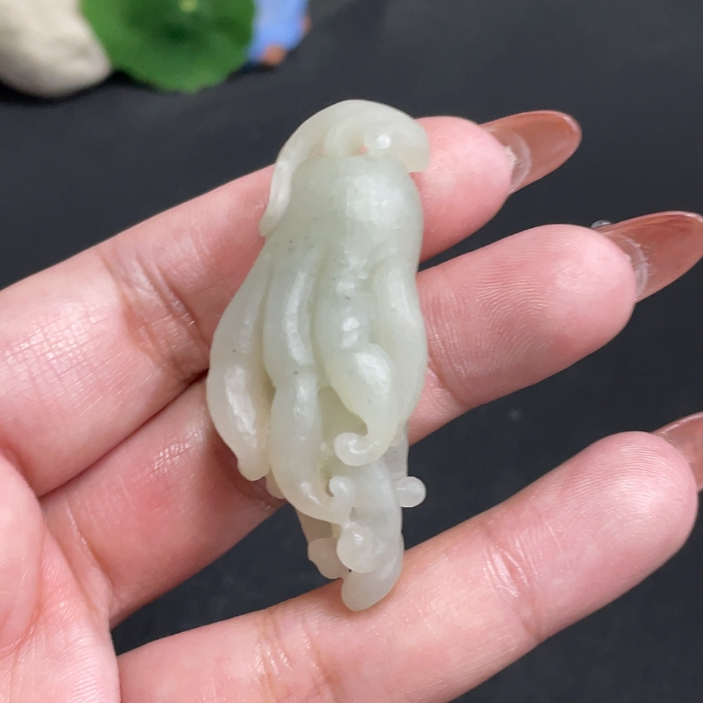 H34011854 Hetian Jade Pendant Buddha's Hand Total Weight About 22.9g