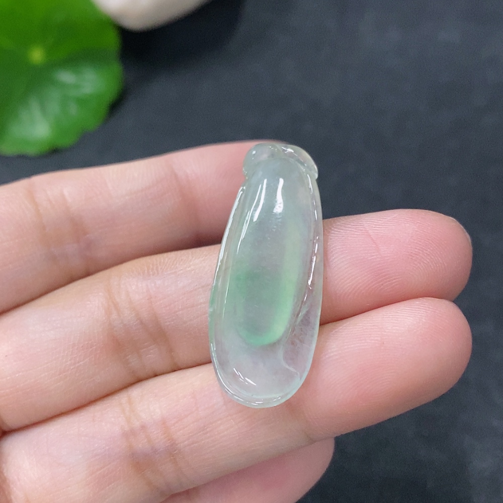 F33887466 Jadeite Pendant Fu Gua Total Weight Approx. 3.25g