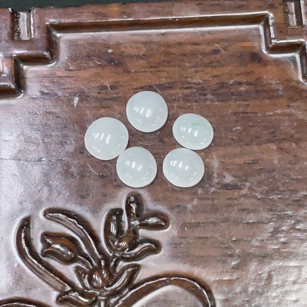 F32696821 Jadeite Inlaid Pieces (Sold as a Lot)