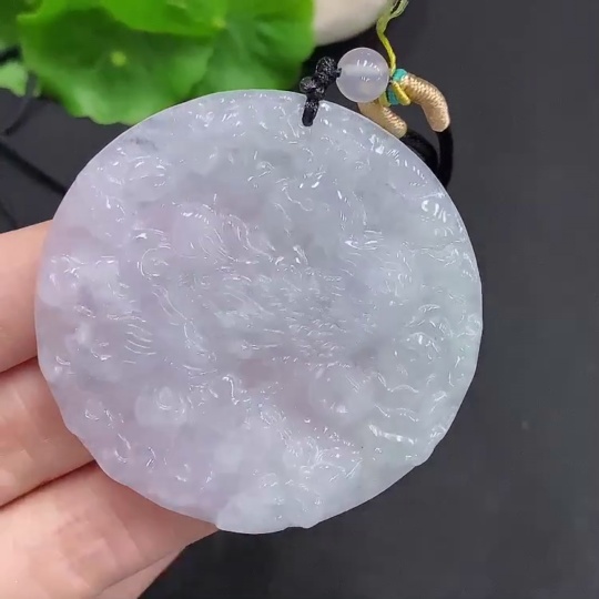 F32808377 Jadeite Peacock Pendant