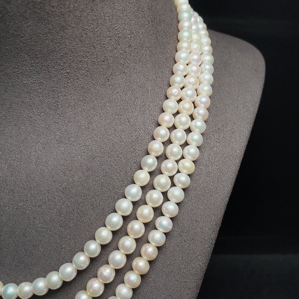 C34993165 Pearl Necklace Non-Gold Total Weight Approx. 81.50g Size About 6.3mm