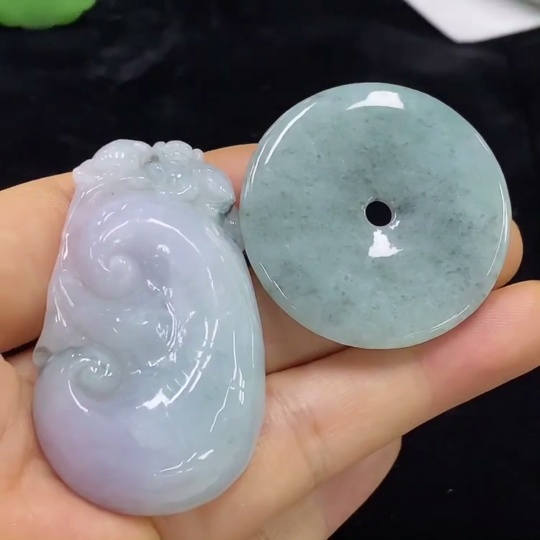 F34948849 Jadeite Pendants Sell as a Lot