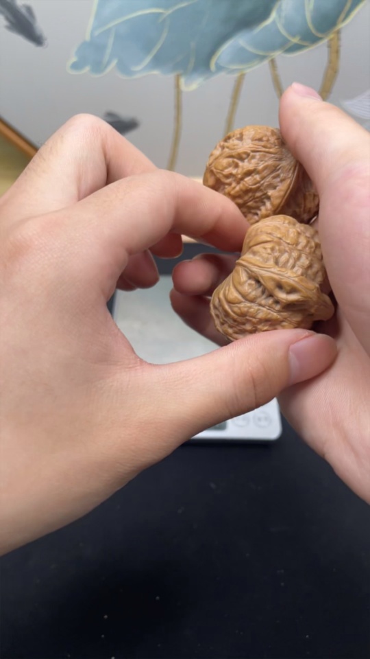 W26986298 Pumpkin-shaped Walnut, total weight approx. 44.3g, size around 42.2mm