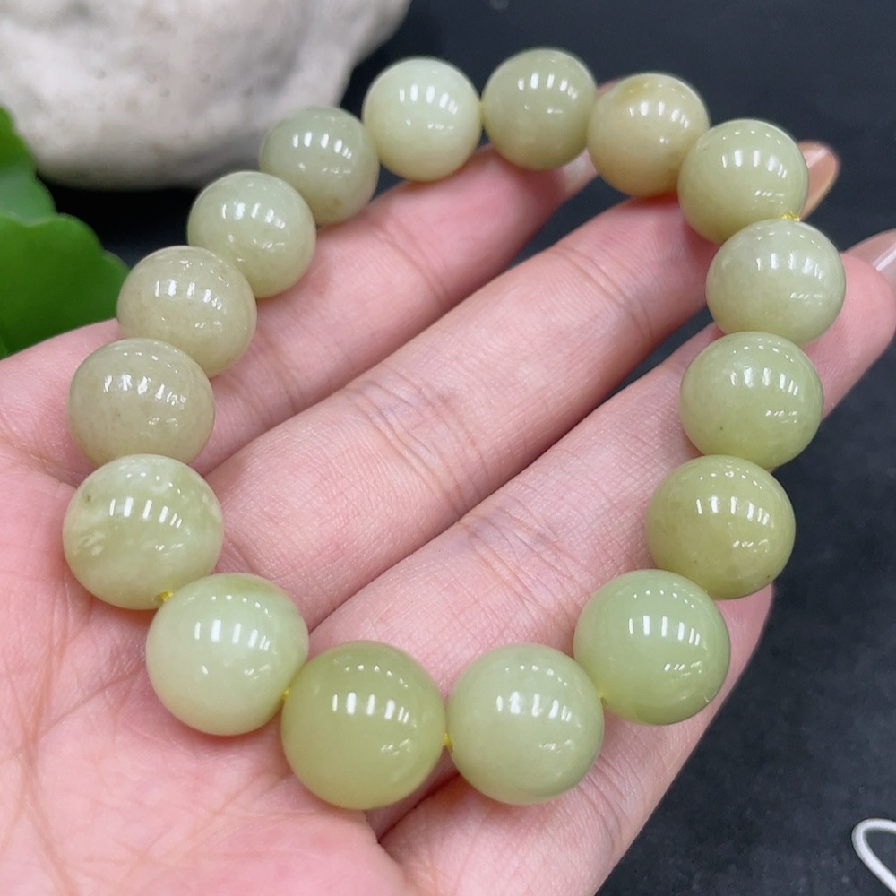 H32776861 Hetian Jade Bracelet, Approx. 11.5mm, Total Weight Approx. 41.1g