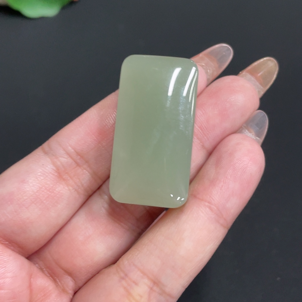 H32767168 Hetian Jade Pendant Plain Pendant Total Weight About 22.1g
