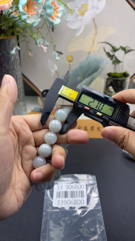 F33906800 Jadeite Bracelet Total Weight Approx. 73.1g Size 14mm