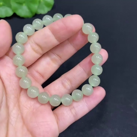 H31693570 Hetian Jade Bracelet approx. 7.6mm total weight approx. 17g