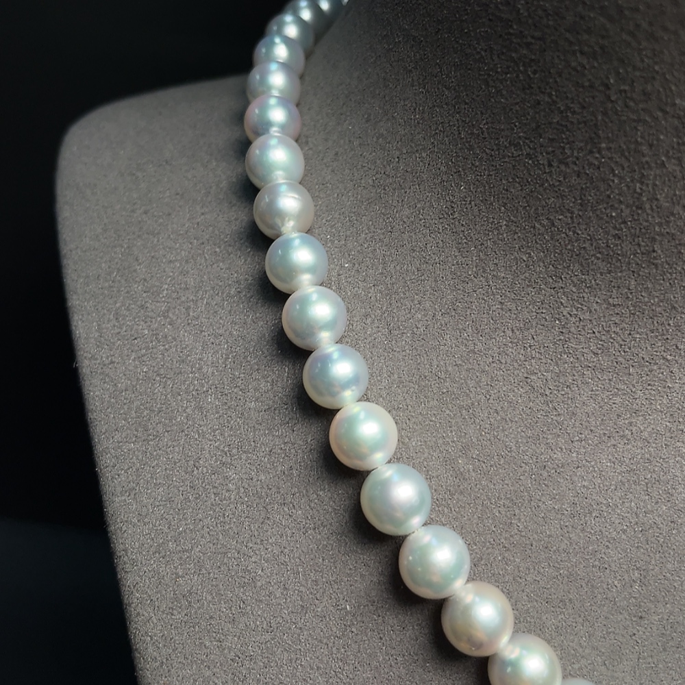 C34041526 Seawater pearl necklace, color origin undetermined, non-gold, total weight approximately 43.14 grams, size about 8.5mm