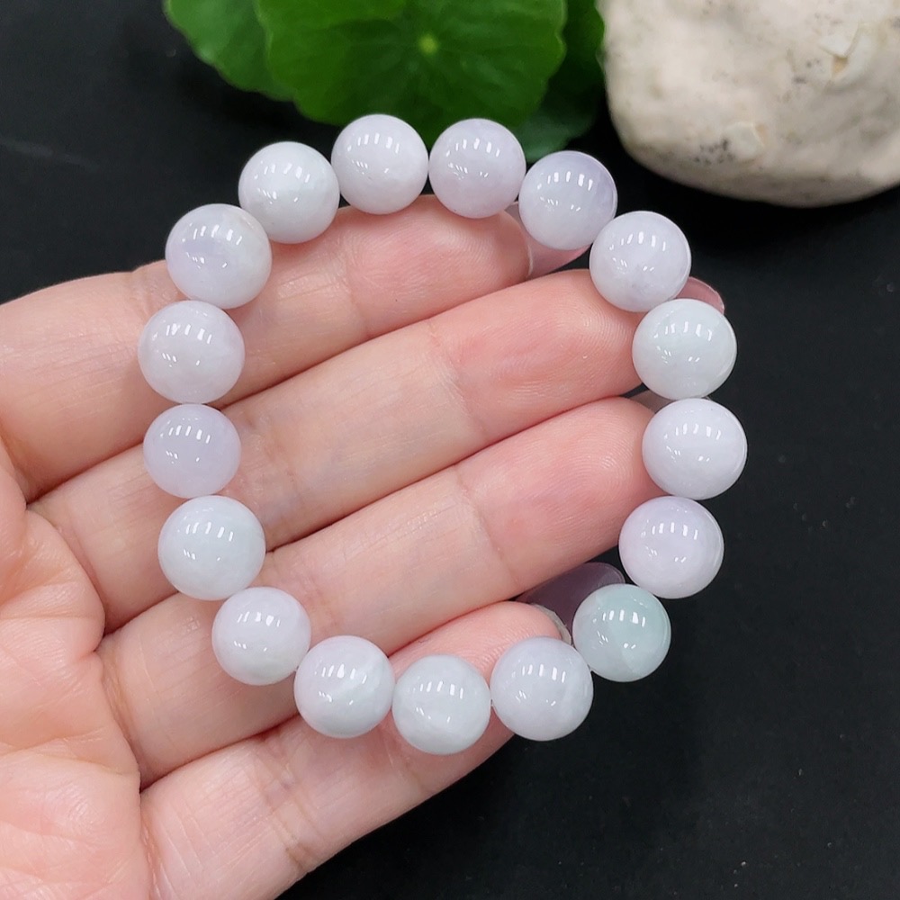 F34982045 Jadeite Bracelet + Necklace Sell as a Lot (Non-Gold Inlaid)