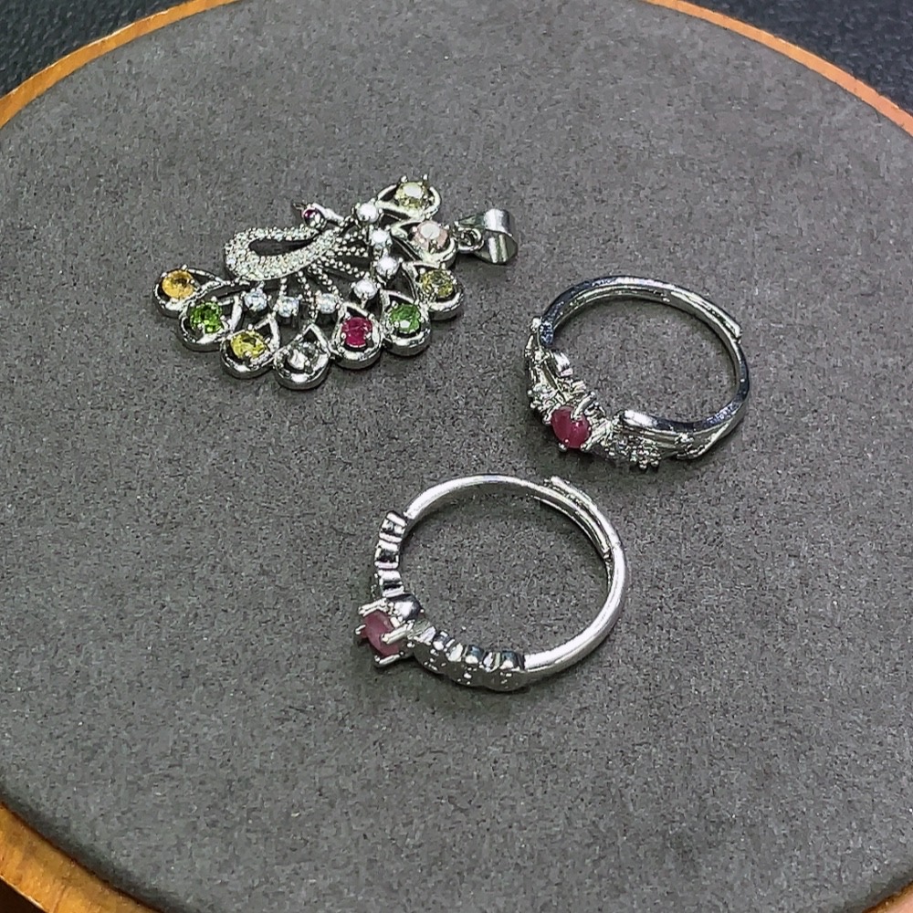 C31654938 Tourmaline Jewelry Non-Gold Total Weight Approx. 7.5g Sell as a Lot