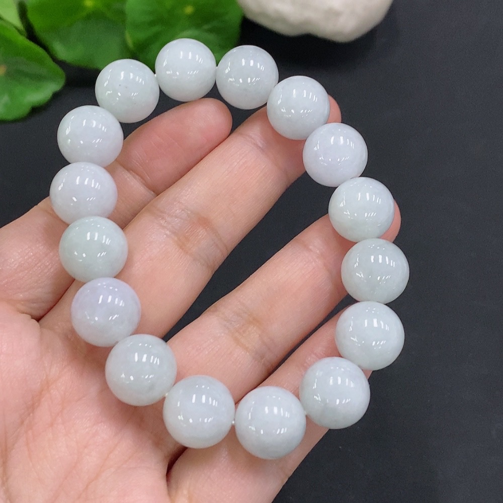 F34962497 Jadeite Bracelet Total Weight Approx. 52.6g Size 12.4mm