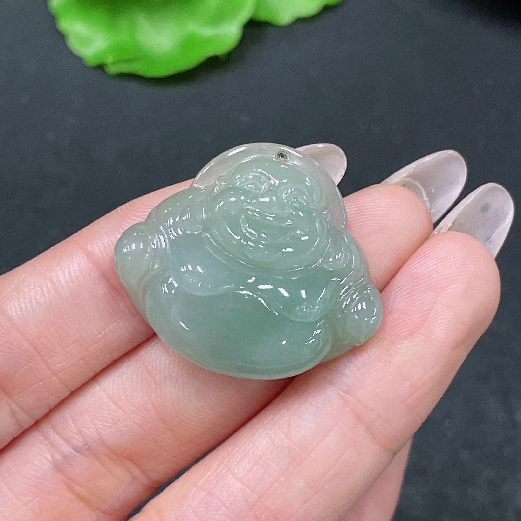 F35157833 Jadeite Pendant Buddha Total Weight Approx. 9.15g