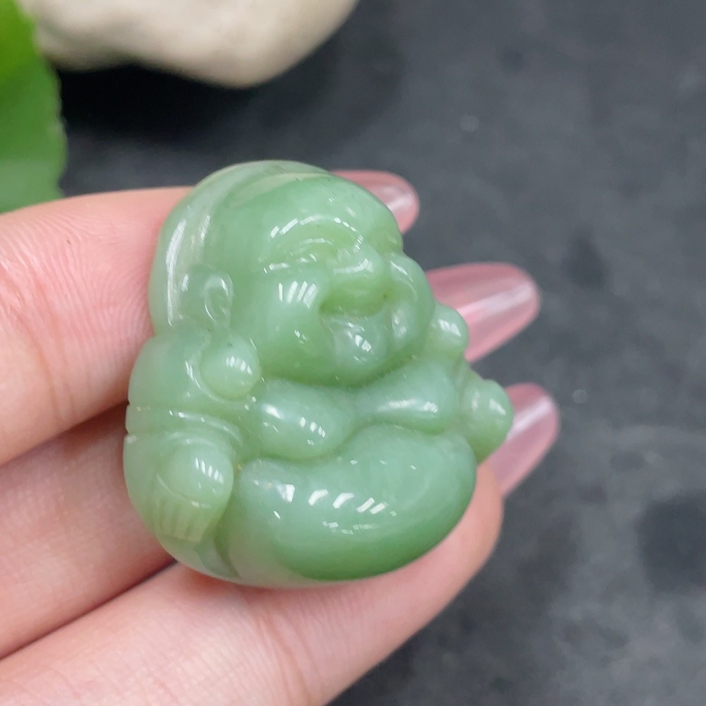 H34959758 Hetian Jade Jasper Pendant    Buddha Figure    Total Weight Approx. 15.3g