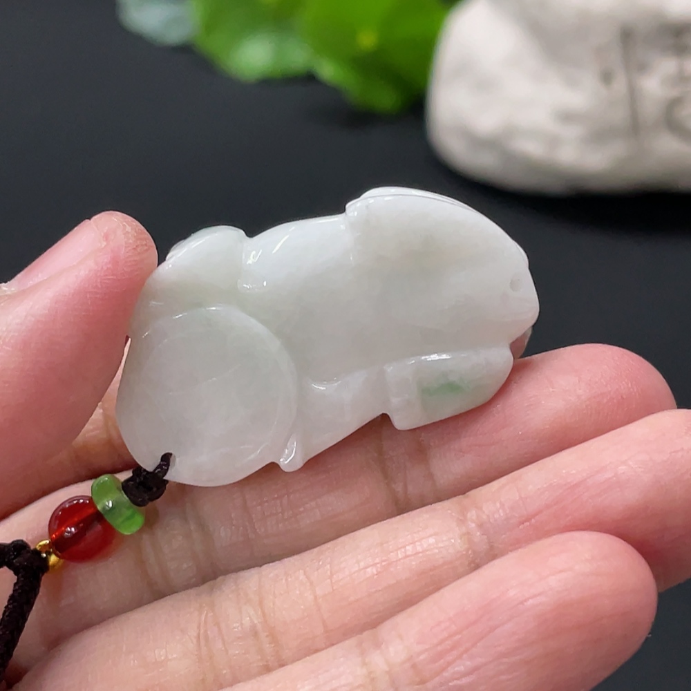 F32754567 Jadeite Pixiu Pendant Total Weight Approx.22g