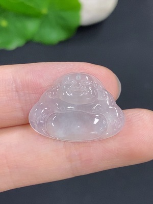 F42039265 翡翠佛公挂件 货品总重量约1.7克
