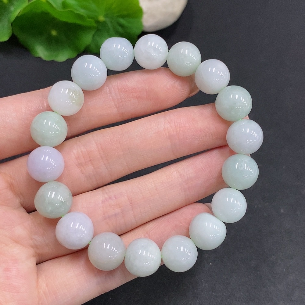 F34060551 Jadeite Bracelet Total Weight About 39.3g Size 10.7mm Approx.