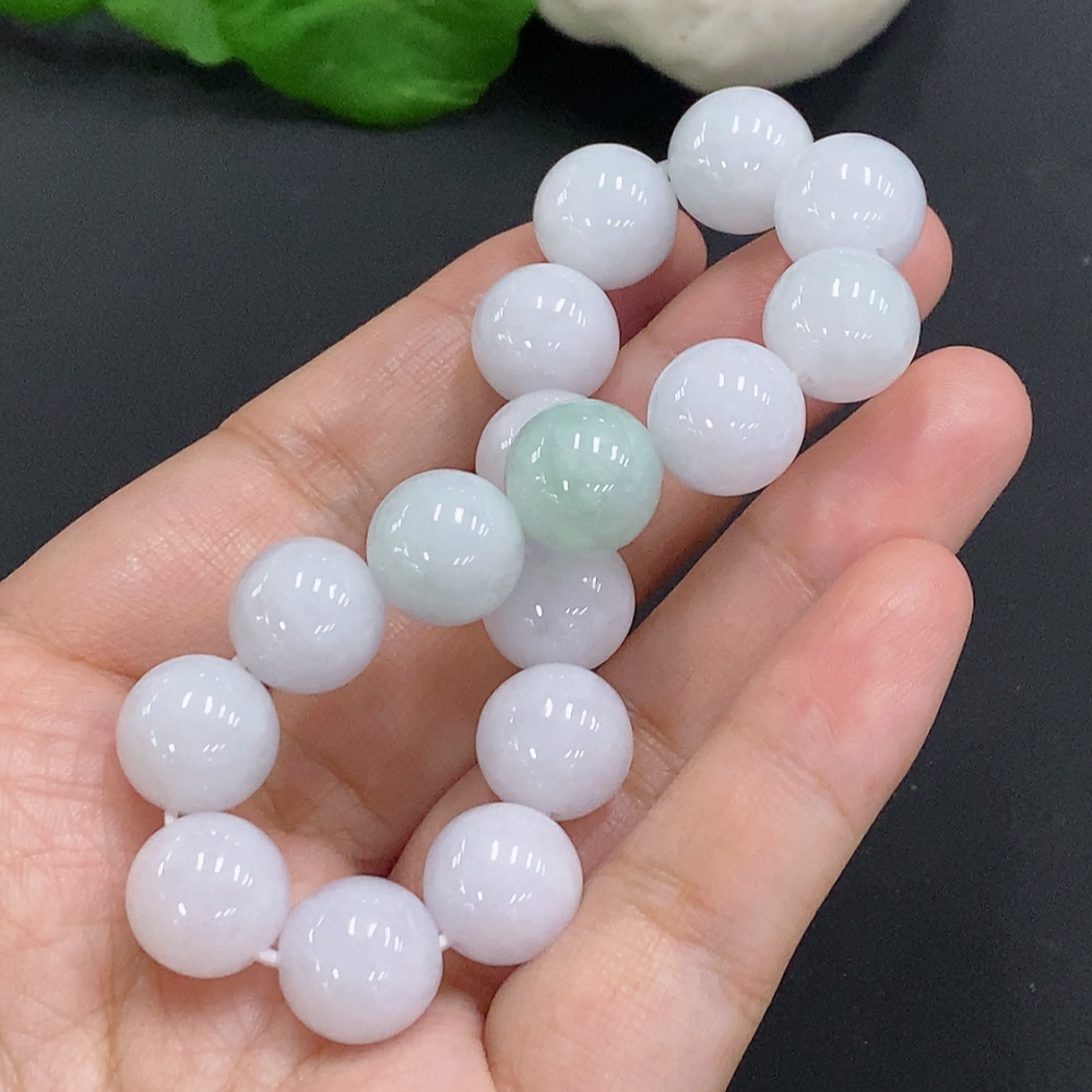 F32824642 Jadeite Bead Necklace approximately 11.8mm with total weight about 46.5g