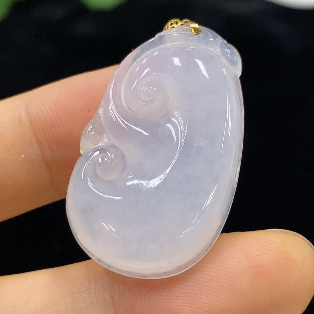 F34948965 Jadeite Ruyi Pendant 18k Total Weight Approx. 6.7g