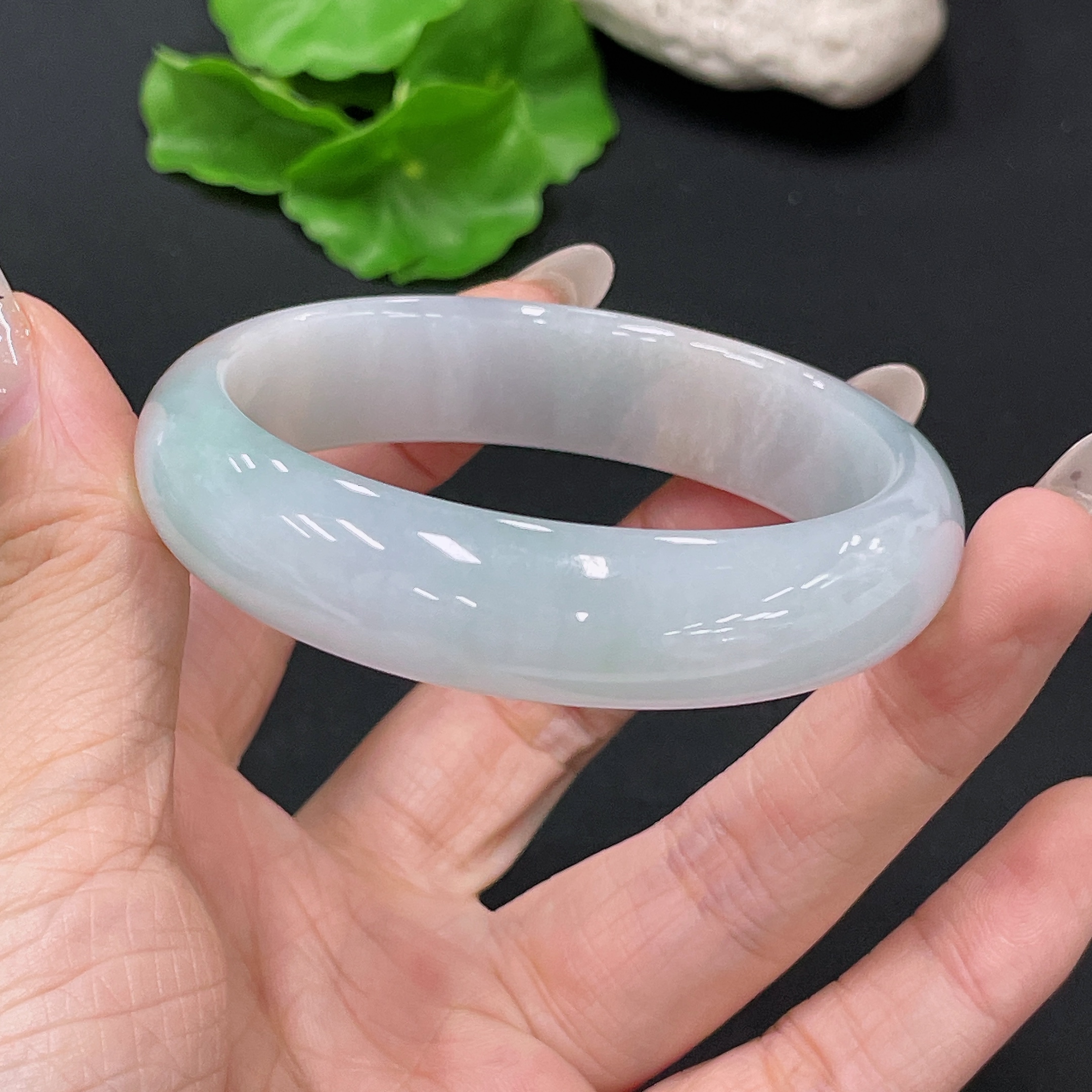 F35159241 Jadeite Round Bracelet Total Weight Approx. 55.3g Size 55.8