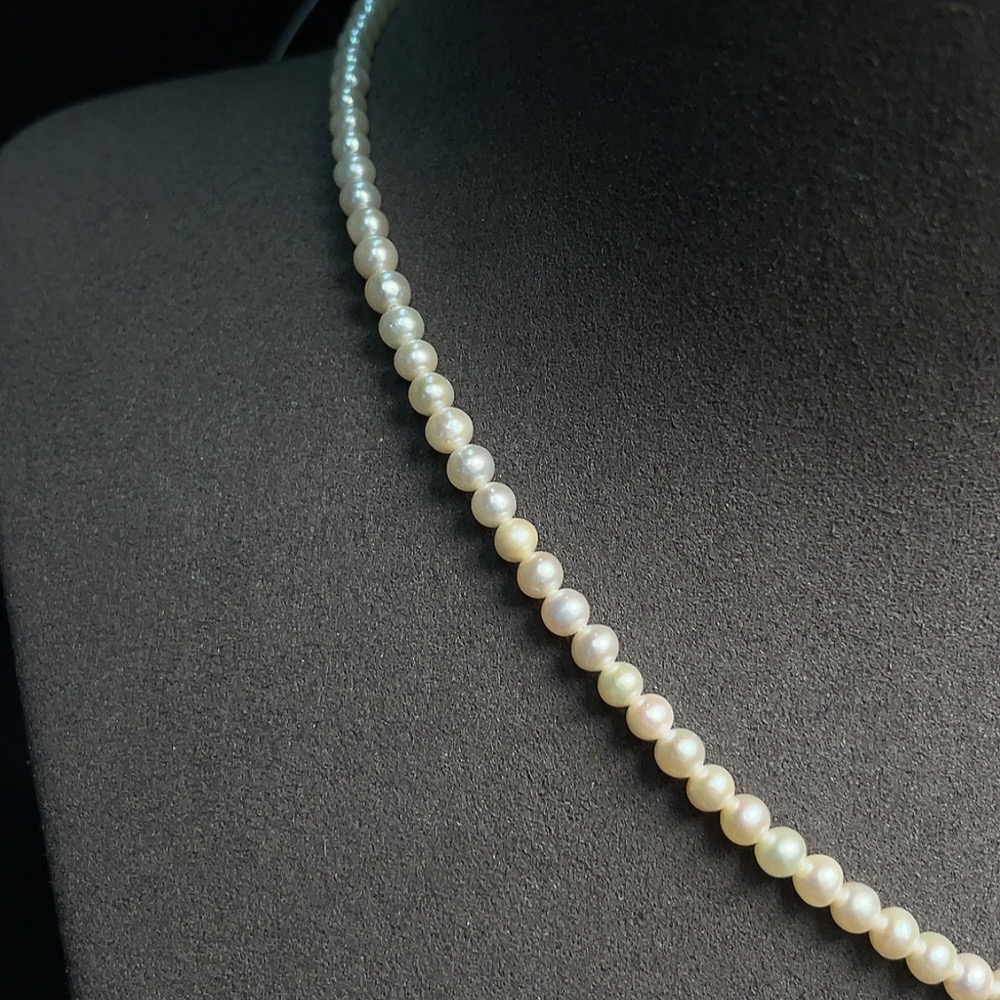 C33920942 Pearl Bead Strand Non-Gold Total Weight Approx. 8.28g Size About 3.8mm