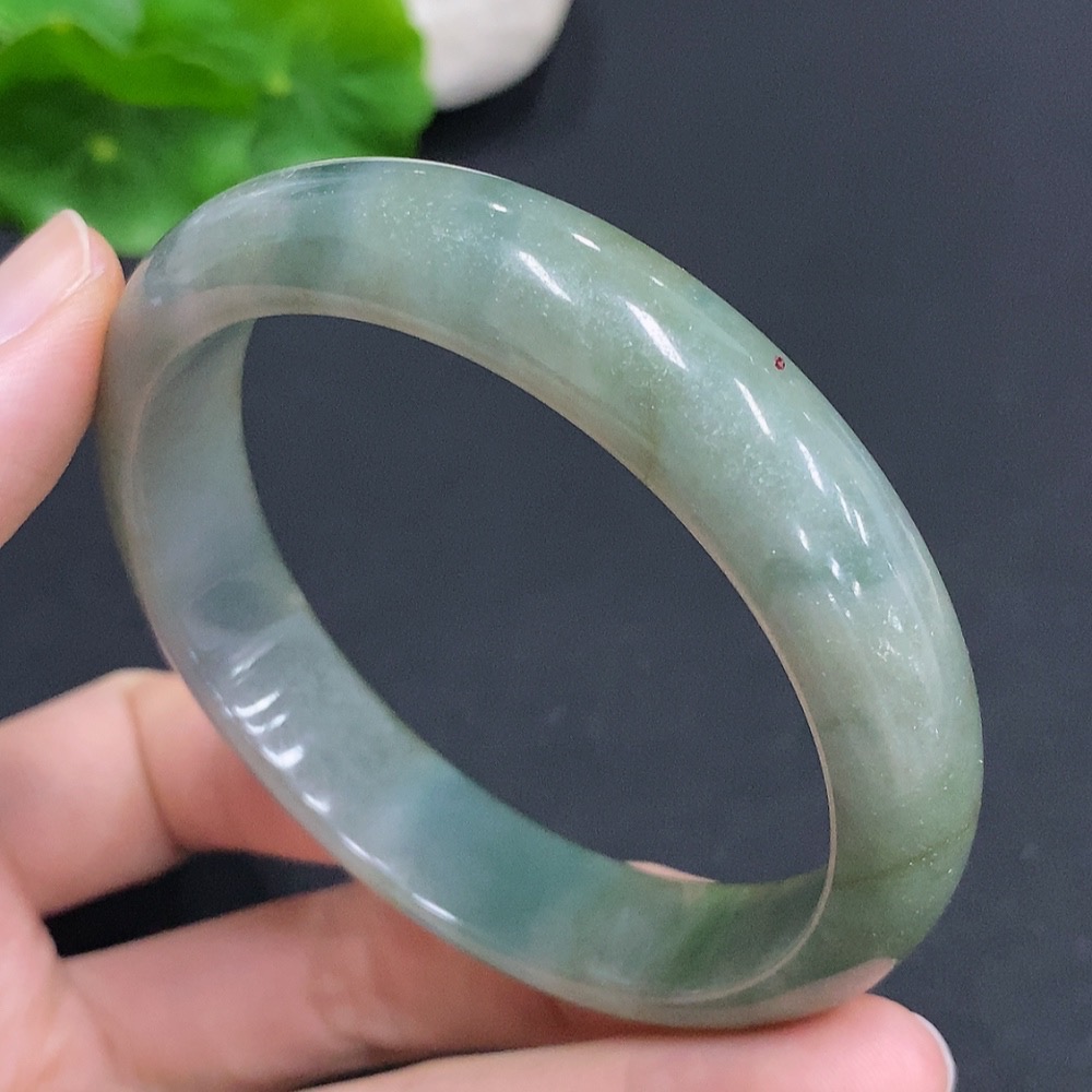 F32758229 Jadeite Round Bracelet Total Weight Approx. 53g Size 59