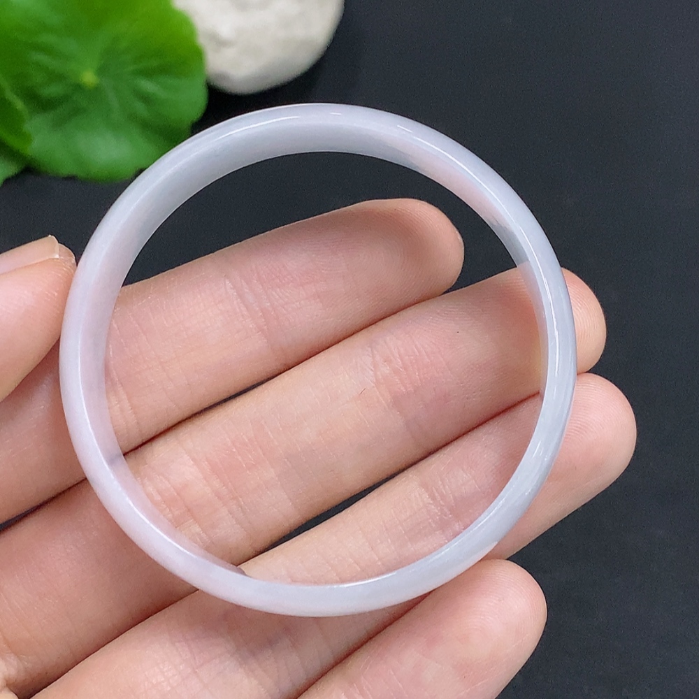 F33877316 Jadeite Round Bangle Size 46.3 Total Weight Approx. 15.5g