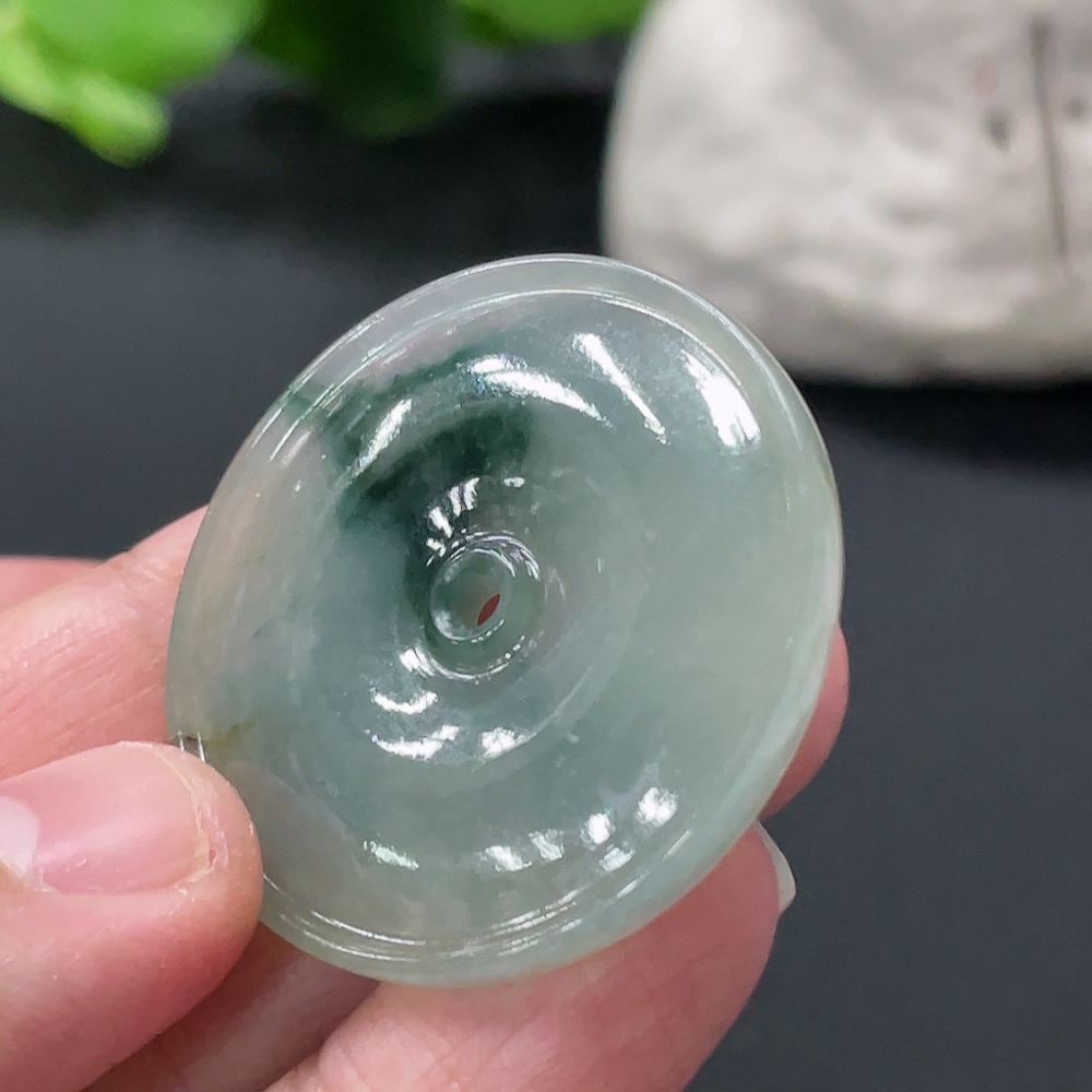 F33875059 Jadeite Pendant Peace Knot, Total Weight Approximately 8.15g