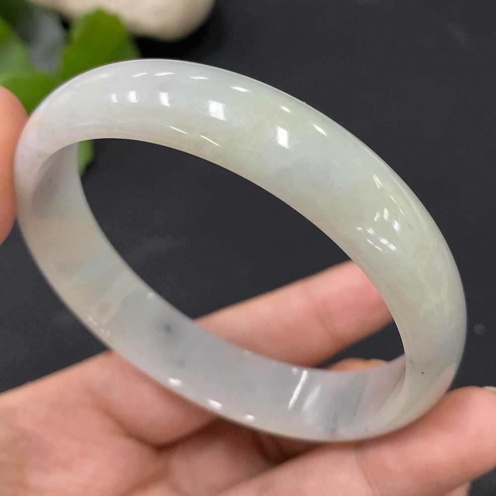 F27179453 Jadeite round bracelet total weight approx. 42.8g size 60