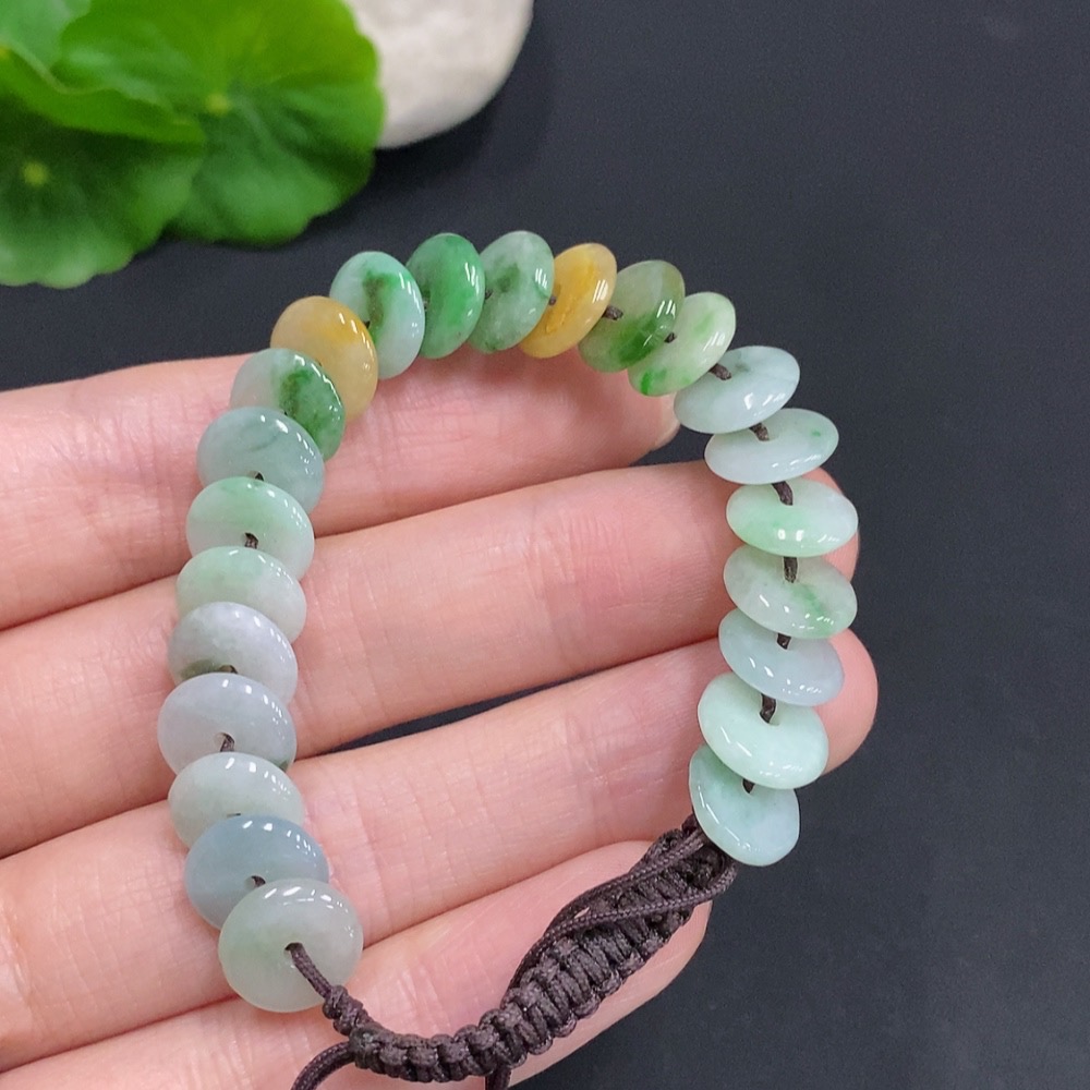 F35159500 Jadeite Hand Rope Total Weight Approx.13g