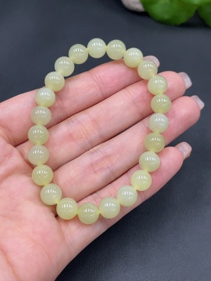H24735590 Hetian Jade Bracelet Approx. 7.8mm Total Weight Approx. 17.8g