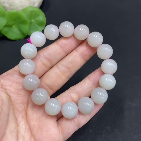 H34015551 Hetian Jade Bracelet, Approx. 11.6mm, Total Weight Approx. 41.9g