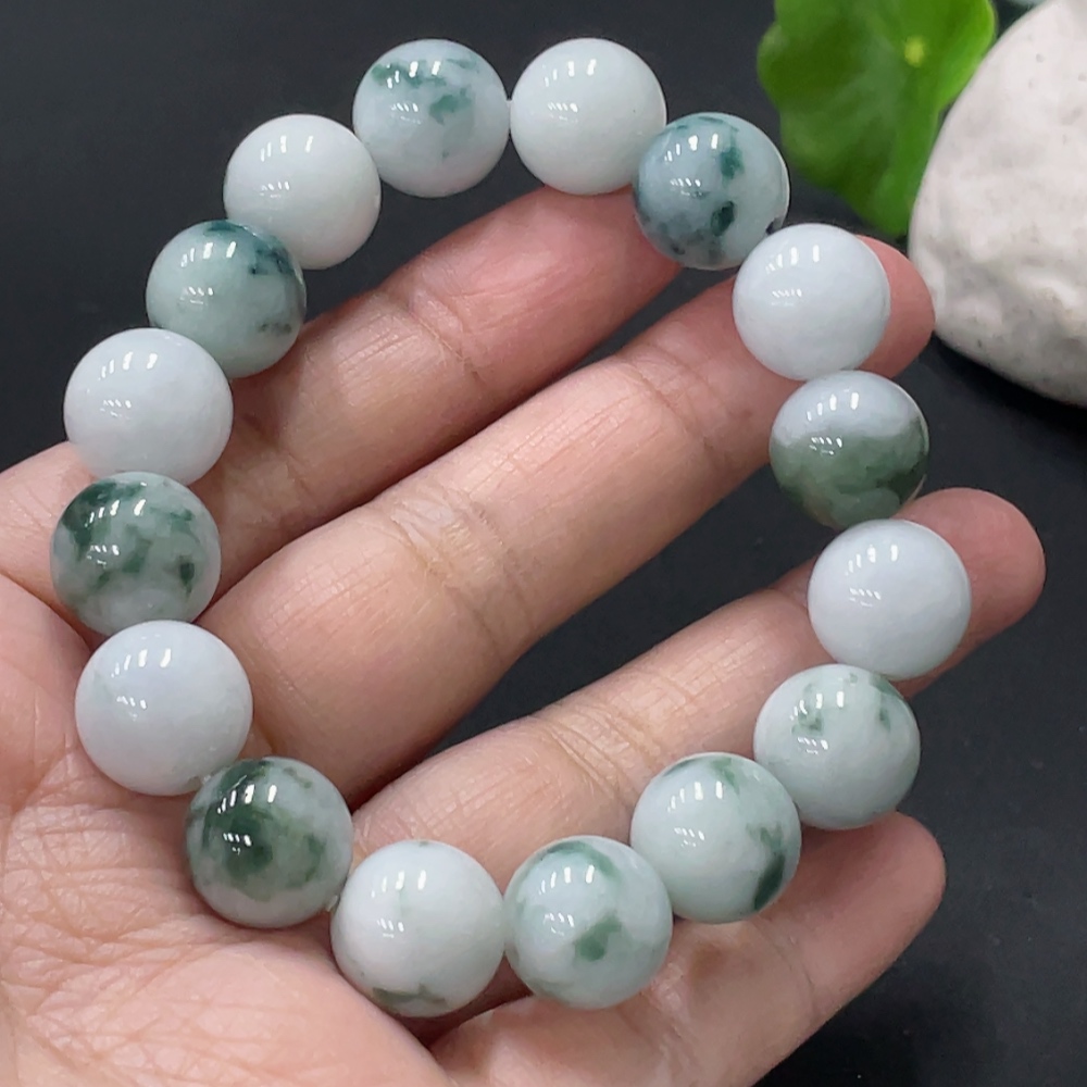 F33836923 JadeiteBead Bracelet Approx.12.3mm Total Weight Approx.49.18g