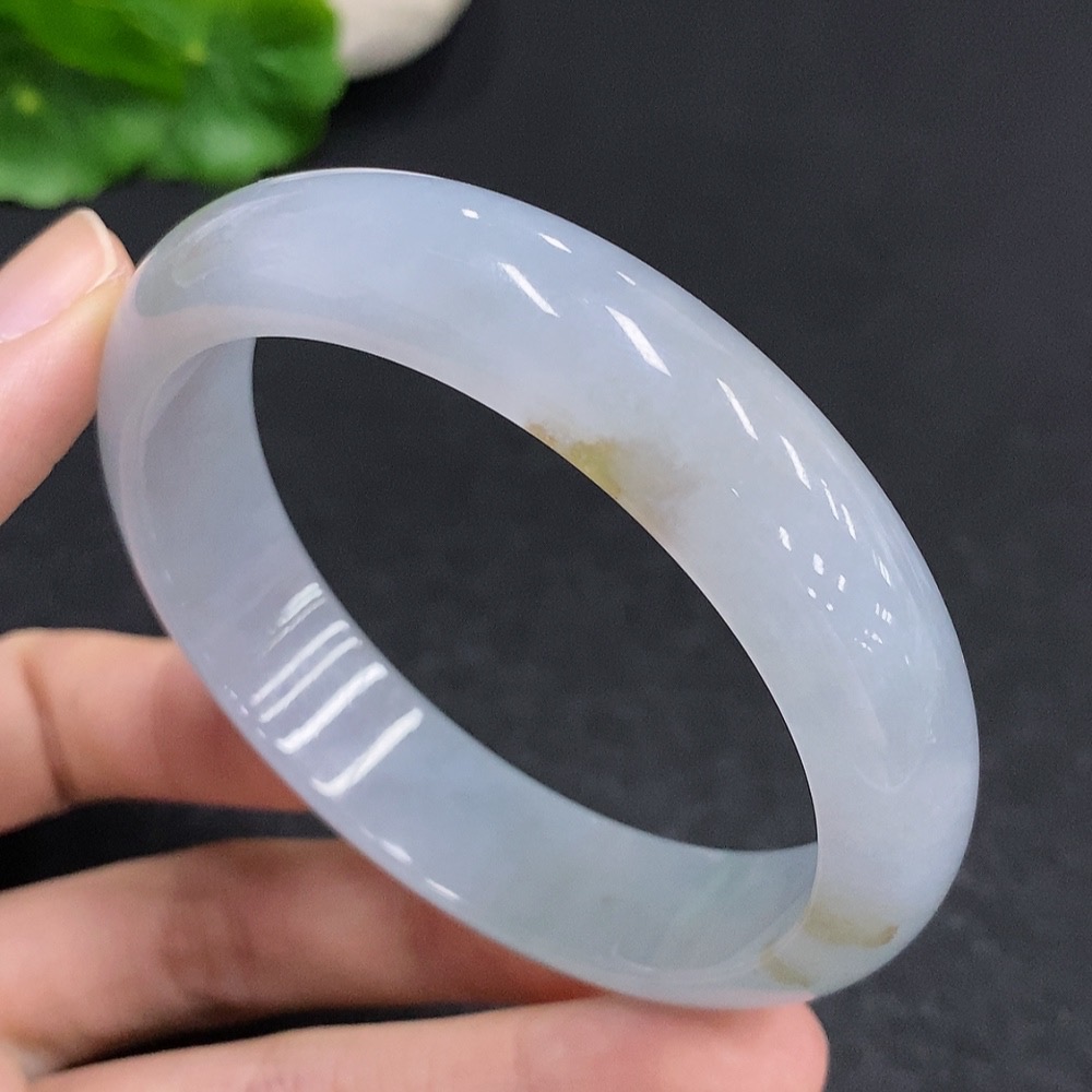 F33831290 Jadeite Round Bangle Total Weight Approx. 58.5g Size 59