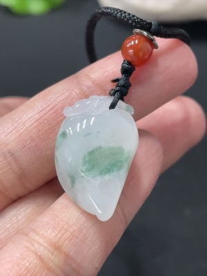 F30448954 Jadeite Fu Peach Pendant