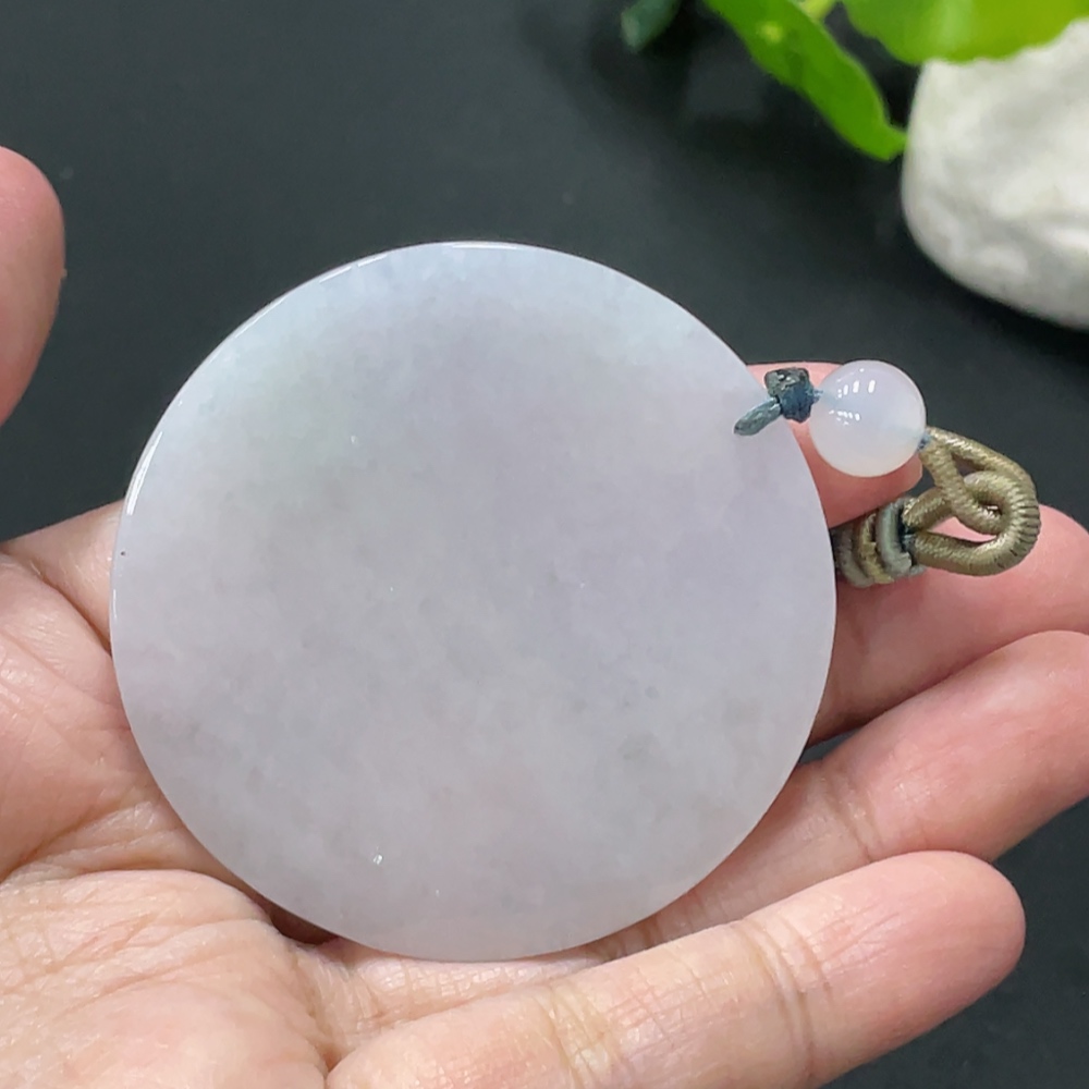 F35081500 Jadeite Plain Pendant Total Weight about 30.5g